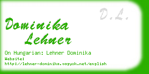 dominika lehner business card